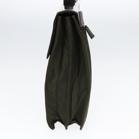 PRADA Business Bag Nylon Khaki Silver Auth bs16524 - Picture 4 of 16